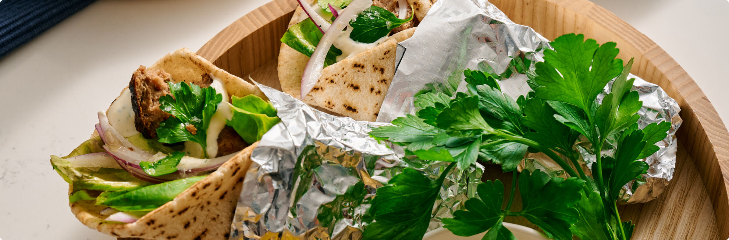 Greek-Style Lamb Souvlaki Wraps